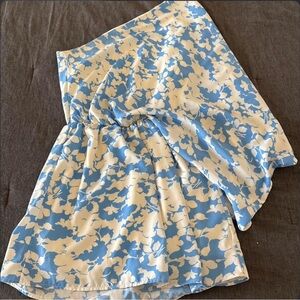 Floral Blue and White Women's Skirt
